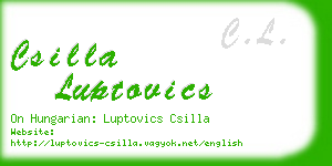 csilla luptovics business card